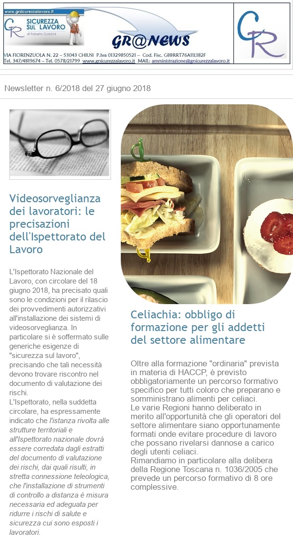 newsletter giugno 2018